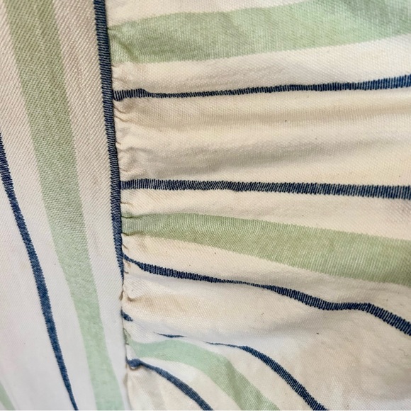 ZARA Casual Summer Striped Sleeveless Linen Maxi Dress / Size Medium - Picture 9 of 11